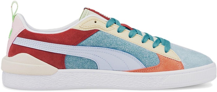 푸마 스웨이드 블록 WT 폼 스트립 2 '블루 레드 화이트' 383895-02 Order 푸마 스웨이드 블록 WT 폼 스트립 2 '블루 레드 화이트' 383895-02