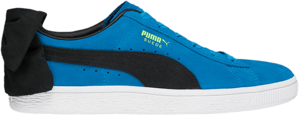 Women Puma Suede Bow Platinum Blue 367453 01 367453 01