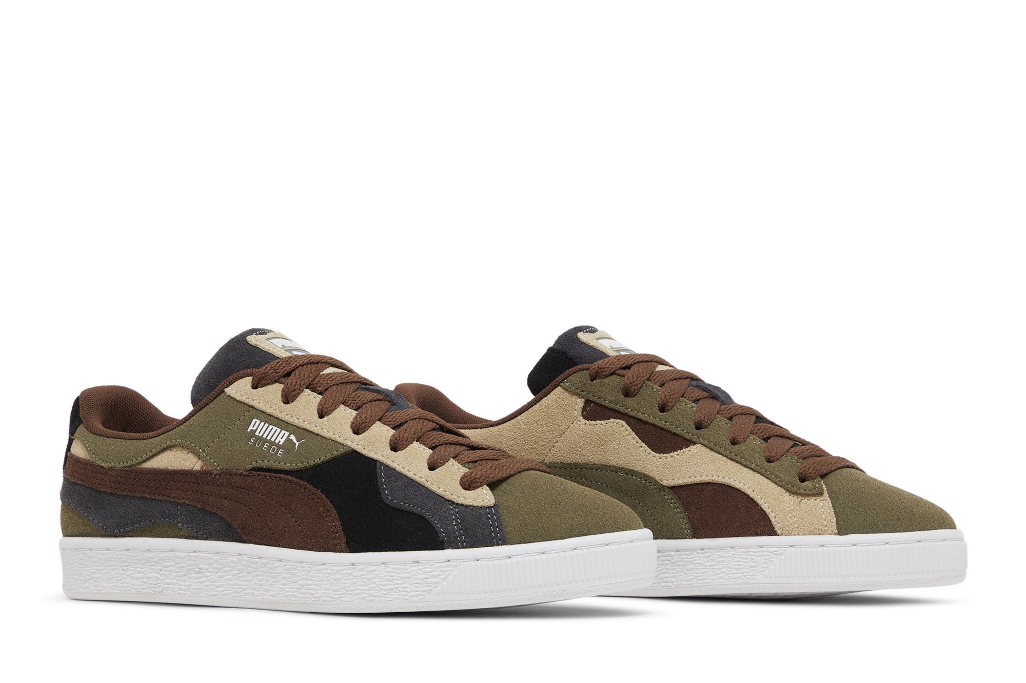 Cheap 푸마 스웨이드 '카모웨이브 - 올리브 브라운' (Puma Suede 'Camowave - Olive Brown') 389277-01