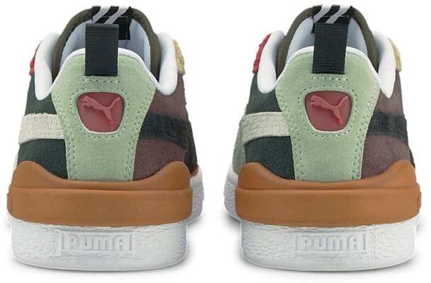 Puma Suede Bloc Wtformstrip Leisure Shoes Green/Red/Beige 381184-02 Shop Puma Suede Bloc Wtformstrip Leisure Shoes Green/Red/Beige 381184-02