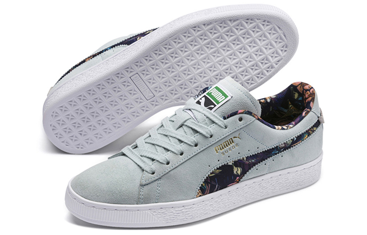 Lookbook Puma Suede 'Garden Floral Light Sky' Lelaki & Wanita 369238-02