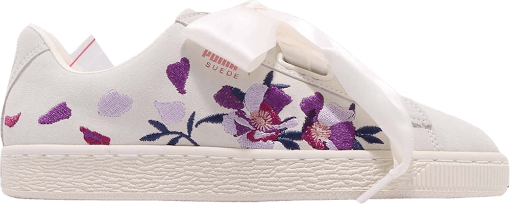 Puma suede 2025 heart flowery
