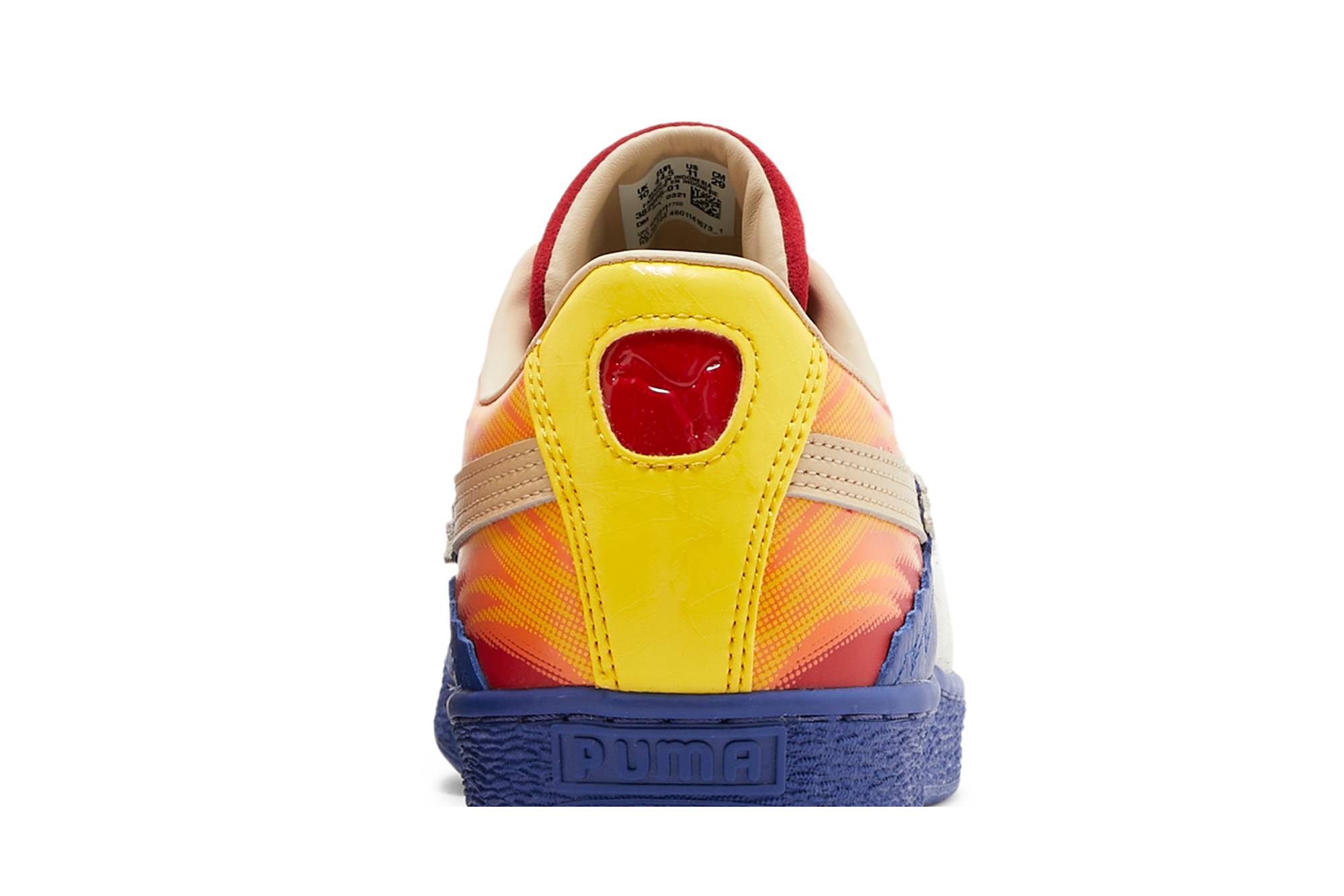 Sizing Puma Suede 'Capas - Firecracker'. 382966-01