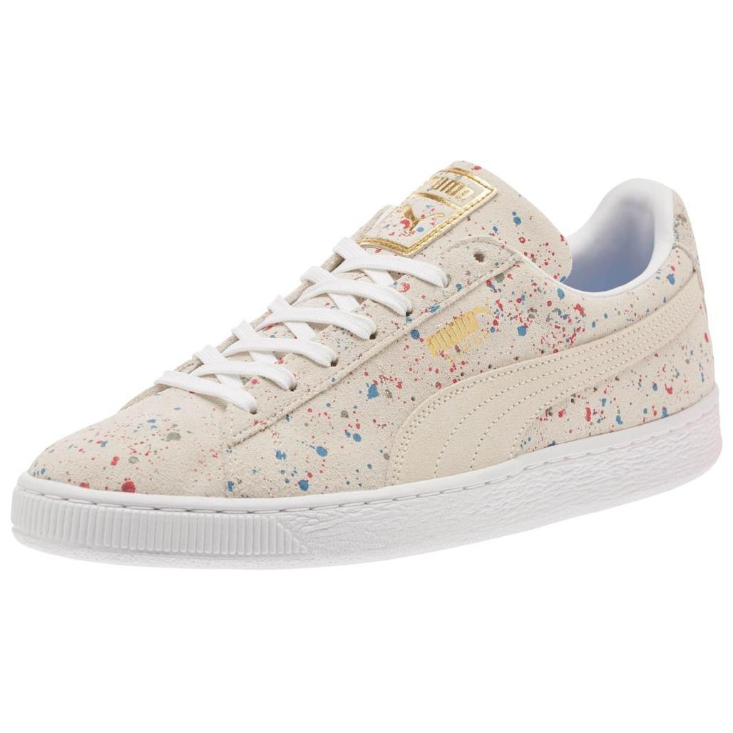 Puma Suede 'Paint Splat Beige Blue' 圖 3