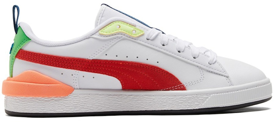 Puma Suede Bloc 'White Cherry Tomato' 380705-07 Order Puma Suede Bloc 'White Cherry Tomato' 380705-07