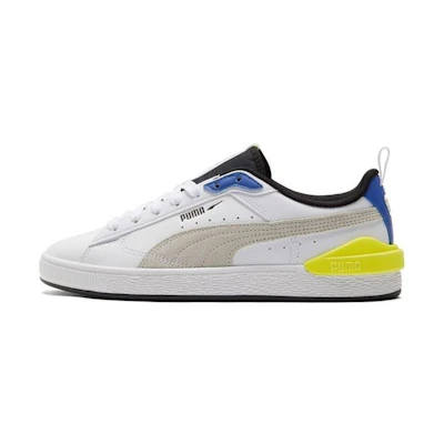 Puma Suede Bloc 'White Silver Blue'