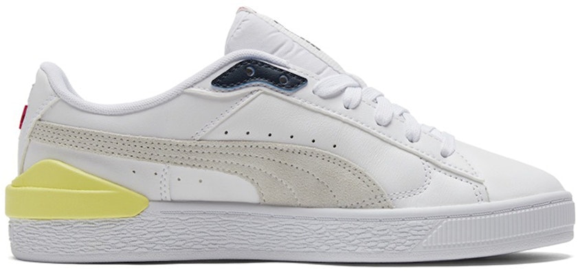 プーマ スウェード ブロック 白黄 (Puma Suede Block 白黄) 380705-01 Order プーマ スウェード ブロック 白黄 (Puma Suede Block 白黄) 380705-01