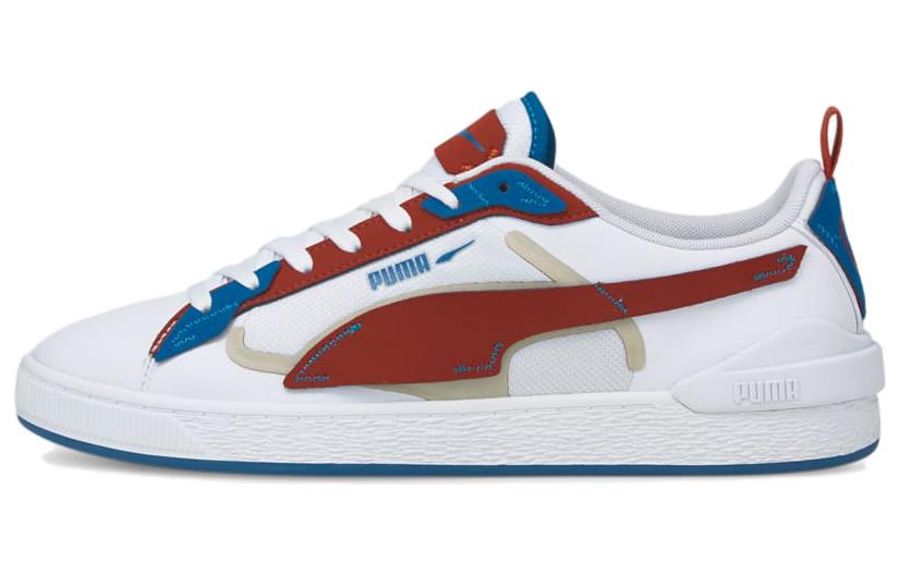 Puma Suede Bloc Patch 'White Blue Red' 383876-02