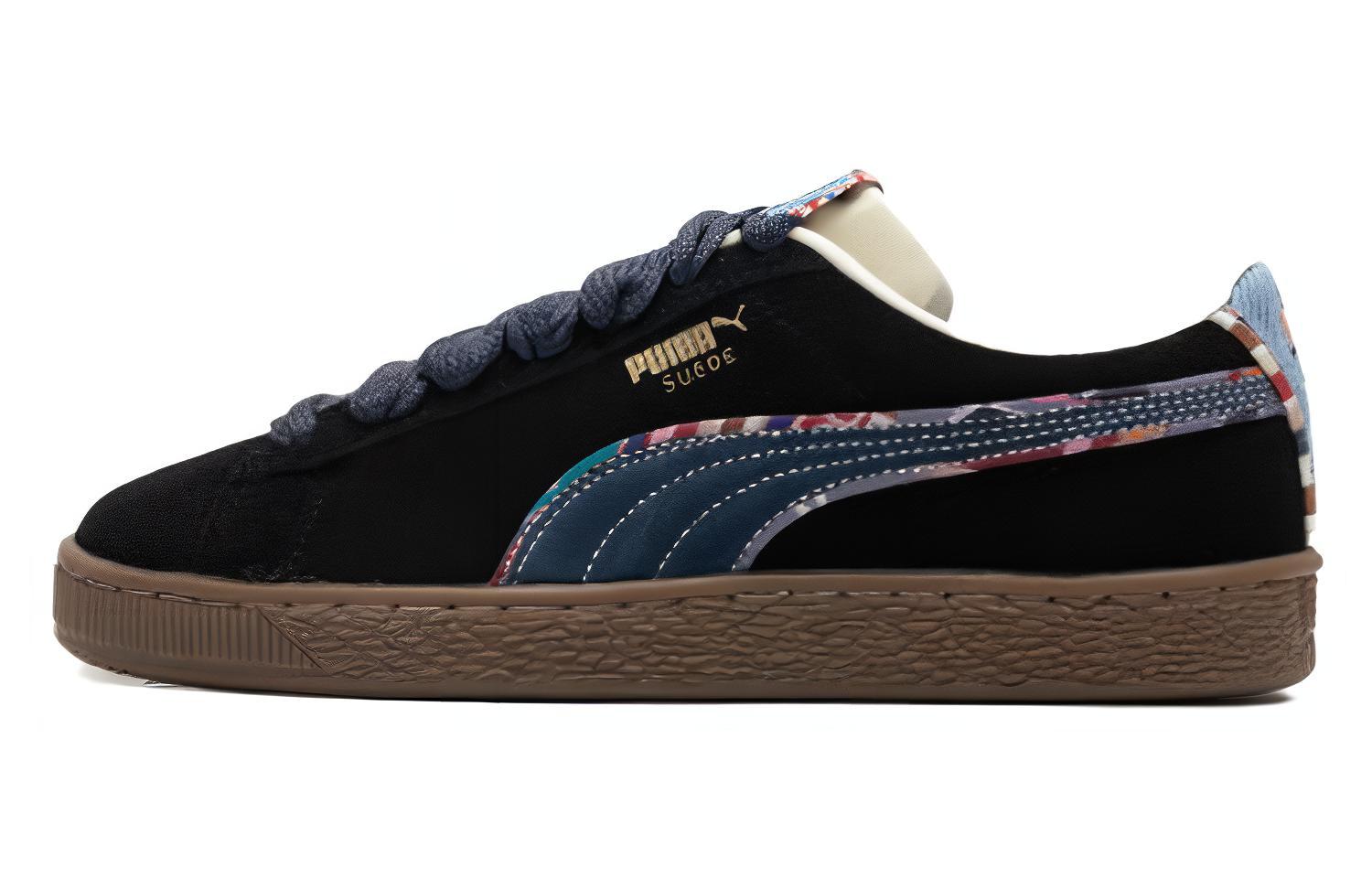 Puma Suede Bz Emb 'Black Navy Marzipan Light Blue' 399021-01