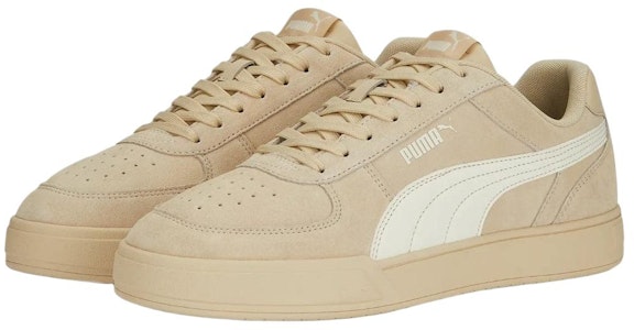 PUMA Caven Suede 防滑耐磨 低筒 滑板鞋 男女款 米棕色 Lookbook PUMA Caven Suede 防滑耐磨 低筒 滑板鞋 男女款 米棕色