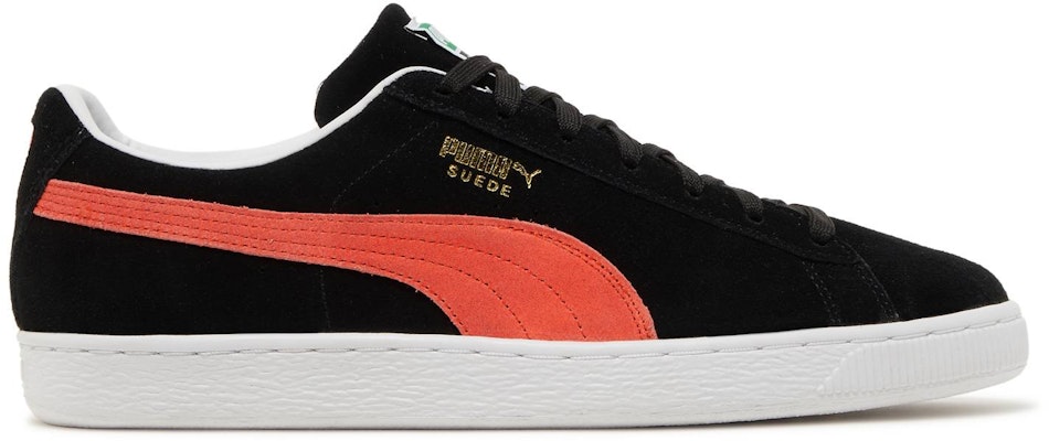 Puma suede classic black top orange