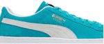 Order Puma Suede Classic 21 'Deep Aqua White' Dalam Warna Biru Aqua dan Putih. 374915-54