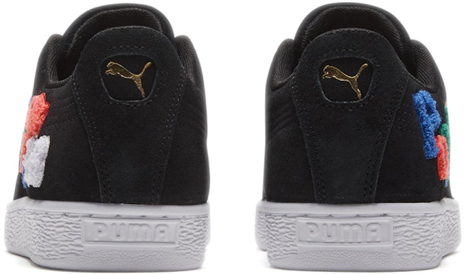 PUMA Suede 經典徽章 字母 輕便 低筒 板鞋 男女款 黑色 Shop PUMA Suede 經典徽章 字母 輕便 低筒 板鞋 男女款 黑色