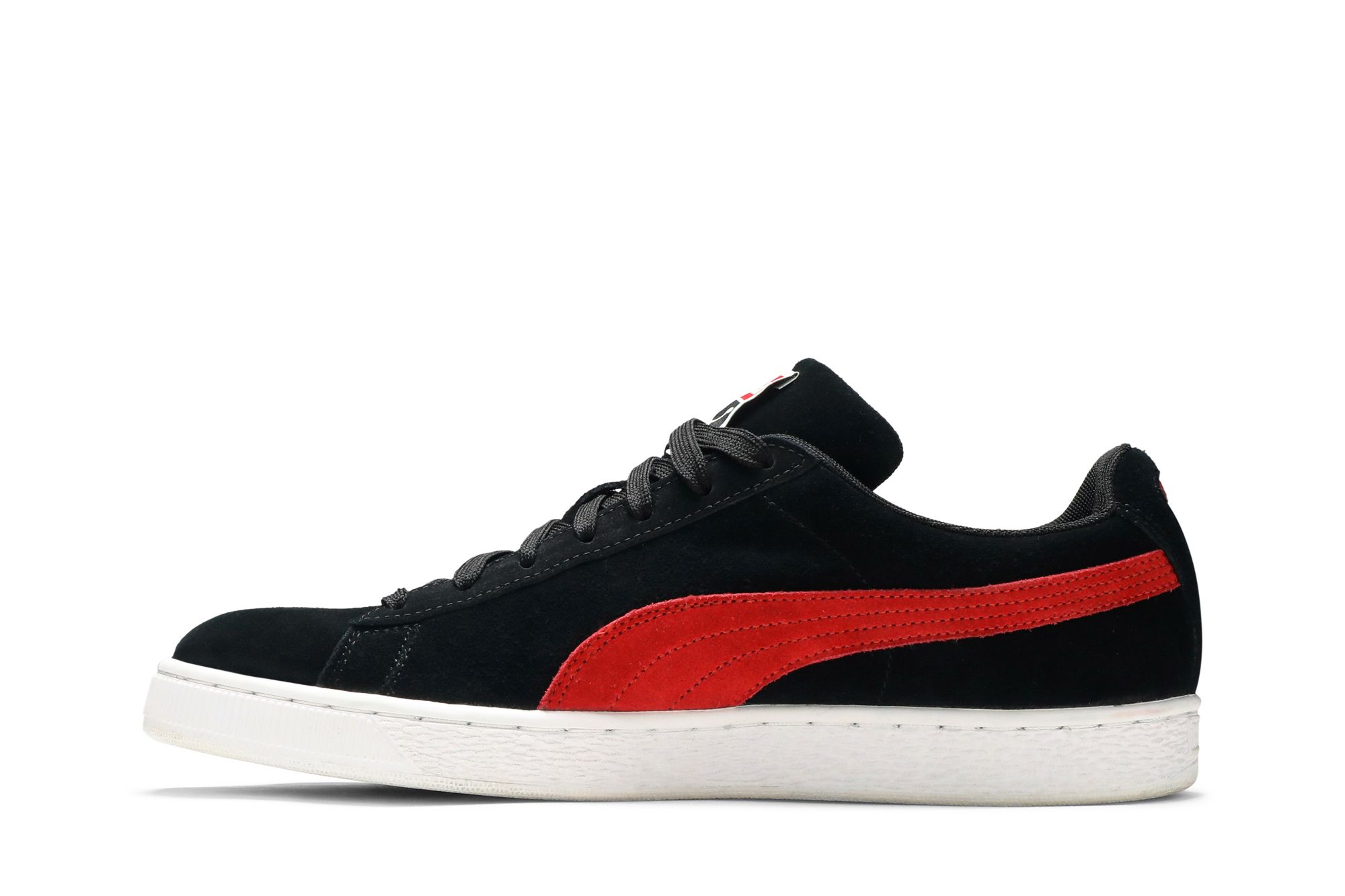 Lookbook Puma Suede Klasik 'Hitam Pita Merah' 365347-49