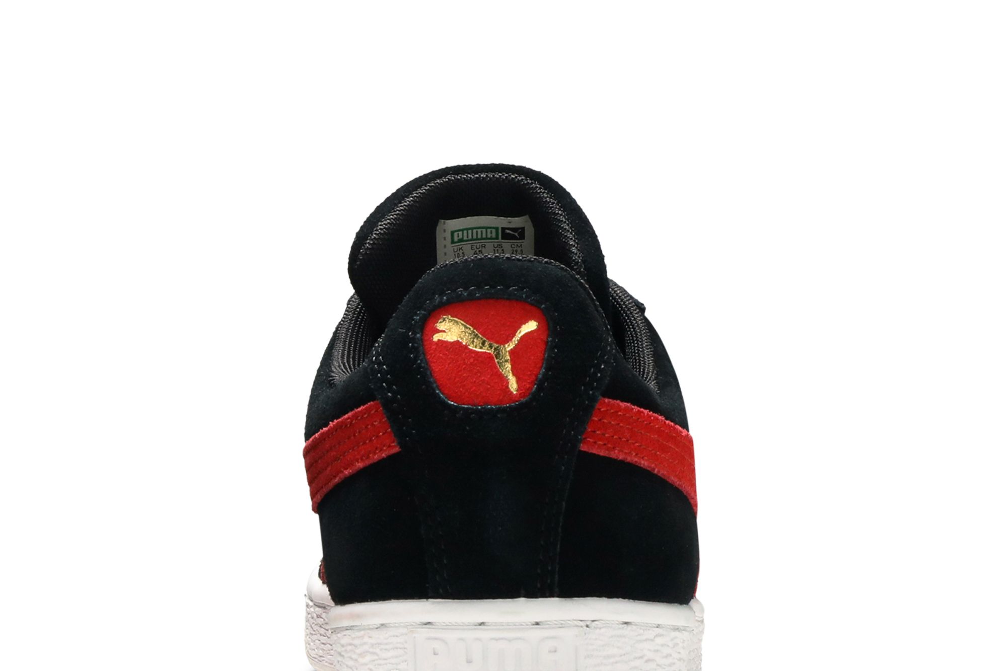 Sizing Puma Suede Klasik 'Hitam Pita Merah' 365347-49