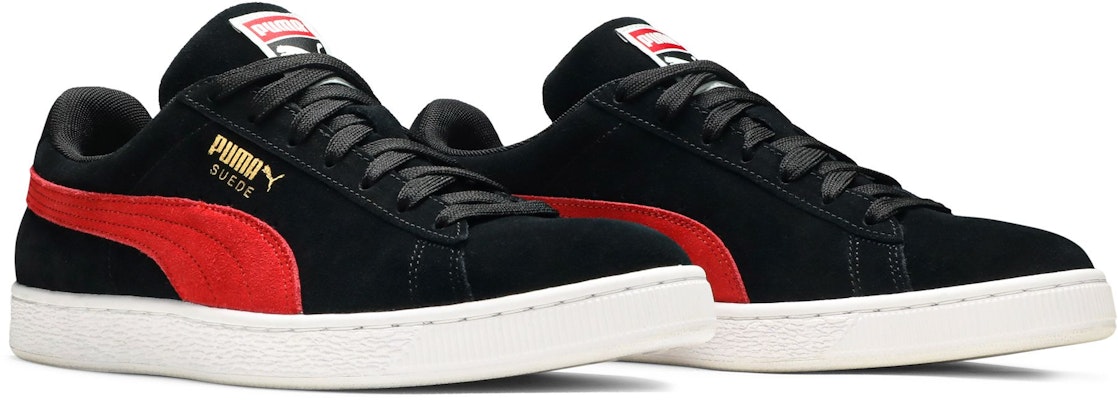 Puma絨面經典黑紅 低筒休閒鞋 Cheap Puma絨面經典黑紅 低筒休閒鞋