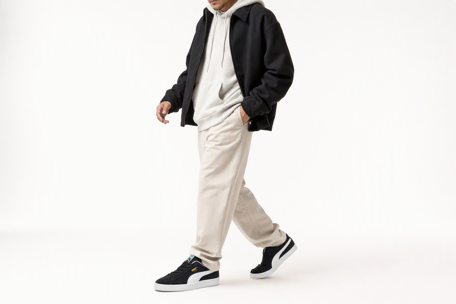 Order プーマ スウェード クラシック 黒白 (Puma Suede Classic 黒白) 399781-01