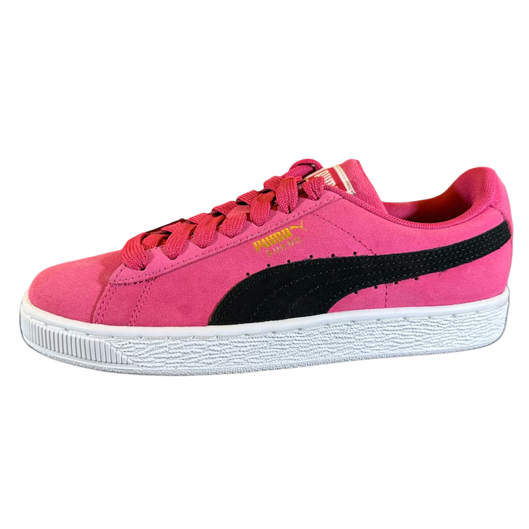 Buy PUMA 絨面經典 運動 防滑透氣 低筒 板鞋 男女款 黑玫瑰紅