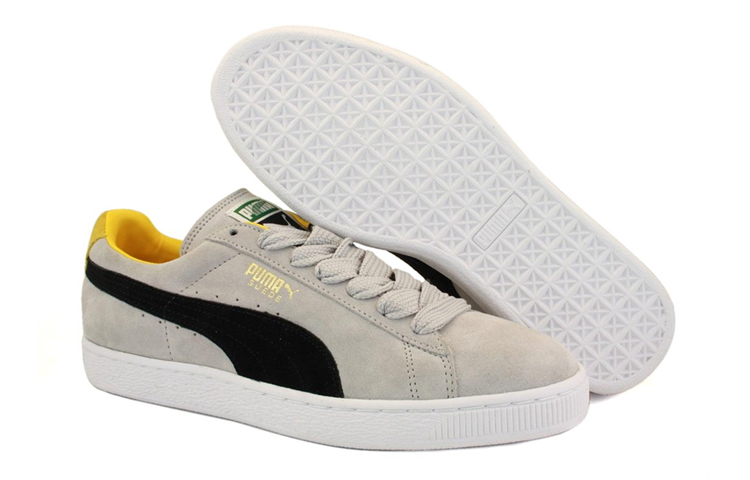 Shop Puma Suede Klasik 'Abu Hitam Kuning' 352634-54