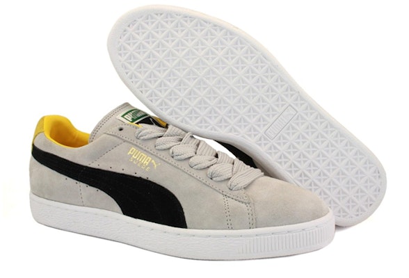 Puma Suede Classic 復古板鞋 灰黑黃 Shop Puma Suede Classic 復古板鞋 灰黑黃