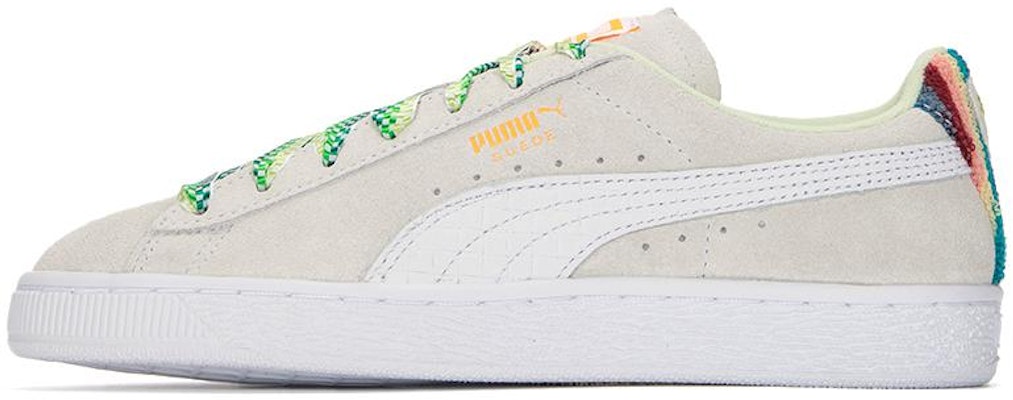 Puma Suede Classic Just For Fun 'White Green' 390503-01 Buy Puma Suede Classic Just For Fun 'White Green' 390503-01