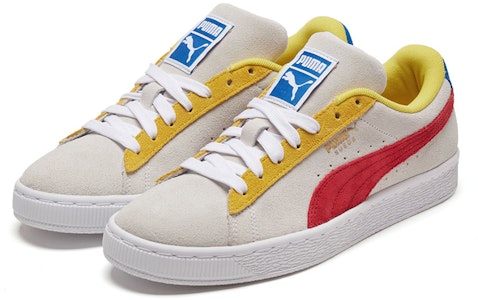 푸마 스웨이드 클래식 '화이트 그레이 레드' 365347-89 Lookbook 푸마 스웨이드 클래식 '화이트 그레이 레드' 365347-89