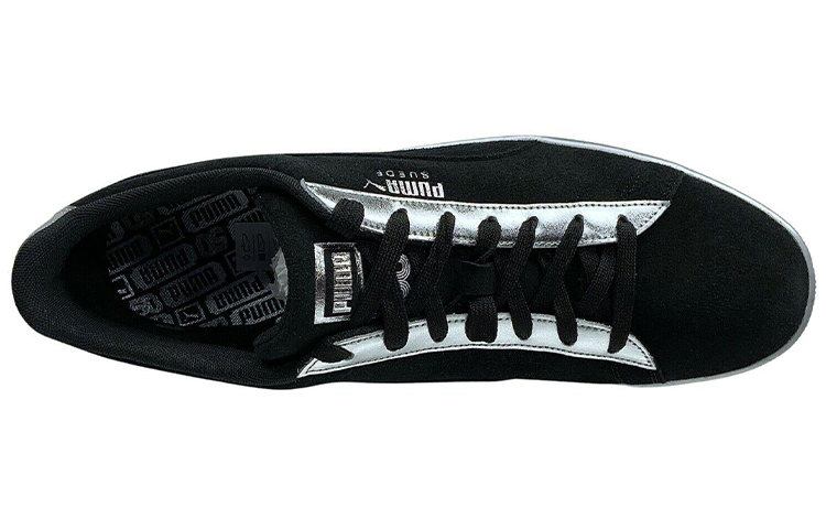 Shop プーマ スウェード クラシック "メタリックブラックシルバー" 367397-03