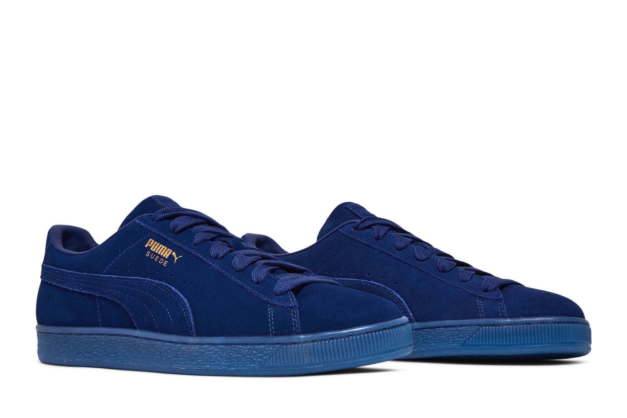 Cheap Puma Suede Classic 'Mono Gold - Elektro Blue' 381468-02