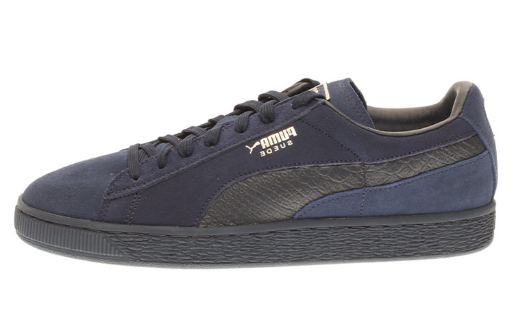 Buy Puma 麂皮經典單色爬蟲 灰藍 休閒板鞋