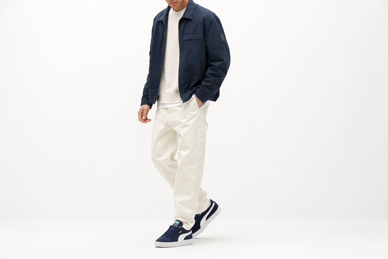 Order 푸마 스웨이드 클래식 네이비 화이트 (Puma Suede Classic 네이비 화이트) 399781-03
