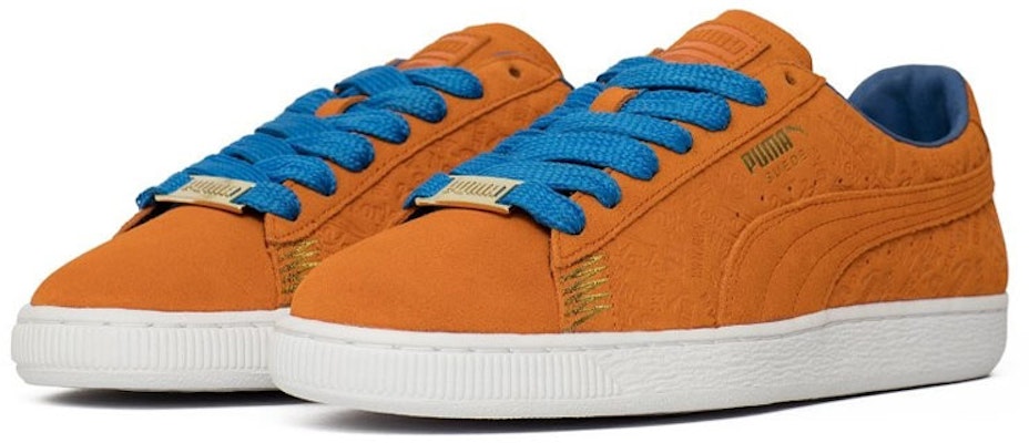 Puma Suede Classic NYC Kasut Kasual Jingga/Biru 366293-01 Lookbook Puma Suede Classic NYC Kasut Kasual Jingga/Biru 366293-01