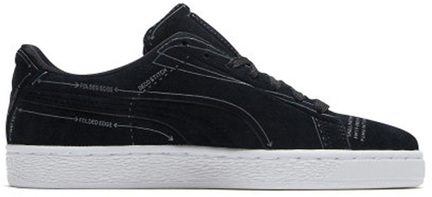 PUMA 麂皮經典圖案大師 線條潮流 低筒 板鞋 男女款 黑色 Order PUMA 麂皮經典圖案大師 線條潮流 低筒 板鞋 男女款 黑色
