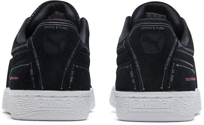 PUMA 麂皮經典圖案大師 線條潮流 低筒 板鞋 男女款 黑色 Shop PUMA 麂皮經典圖案大師 線條潮流 低筒 板鞋 男女款 黑色