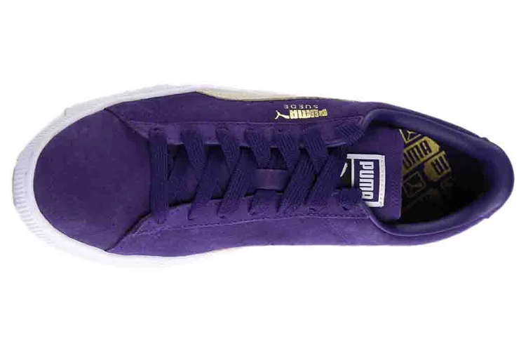 Lookbook Puma 絨面經典 紫 老爹鞋