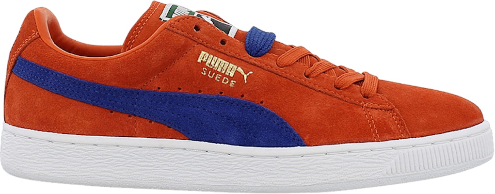 Blue and sales orange puma suede