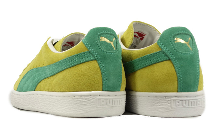 Lookbook プーマ スウェード クラシック "イエローグリーン" 352634-63