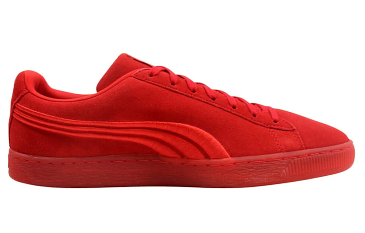 Lookbook Puma Suede Classic Badge Iced ''High Risk Red'' Sneaker Rot 364483-01