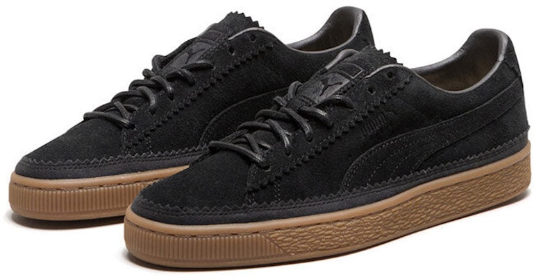 彪馬麂皮經典布洛克“黑色” 366631-01 Shop 彪馬麂皮經典布洛克“黑色” 366631-01