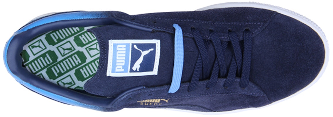 Puma Suede Classic Eco Low Top Board Shoes Blue/Black 359098-02 Shop Puma Suede Classic Eco Low Top Board Shoes Blue/Black 359098-02
