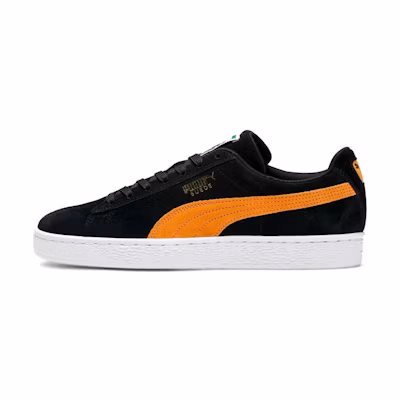 Puma Suede Classic Shoes Black/Orange