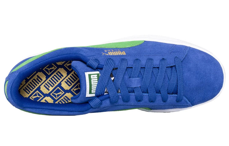 Lookbook 푸마 스웨이드 클래식 로우 블루/그린 365347-61