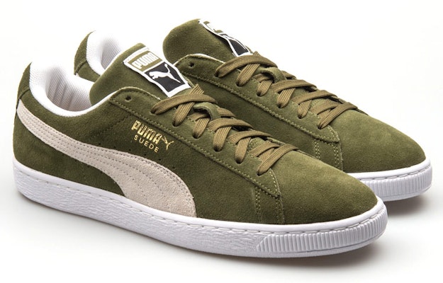 Puma Suede Classic Low Top Board Shoes Green 365347-14 Lookbook Puma Suede Classic Low Top Board Shoes Green 365347-14