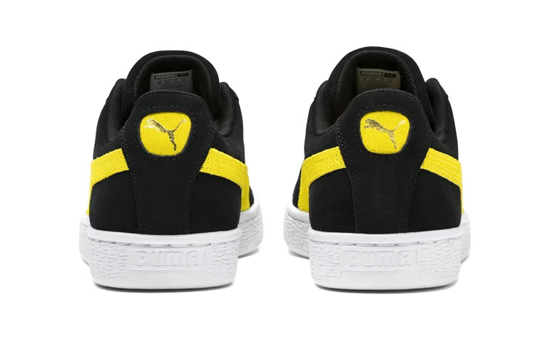 Lookbook 푸마 스웨이드 클래식 블랙/옐로우 365347-60