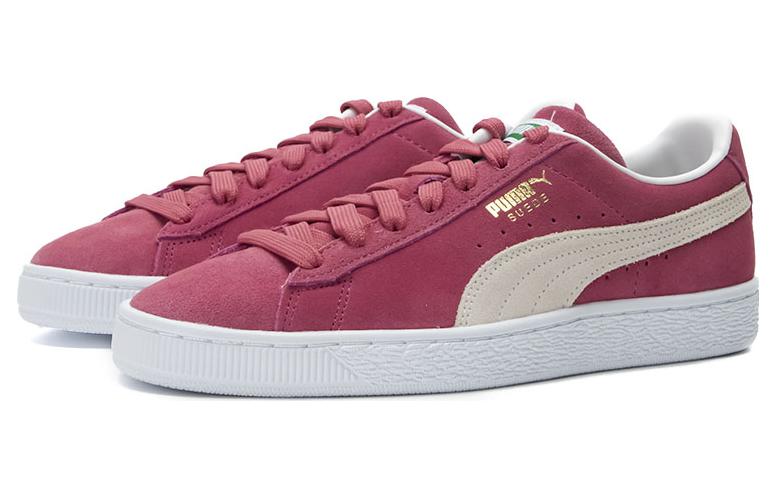 Lookbook PUMA 美洲豹 Suede Classic Xxi 時尚休閒 防滑耐磨 低筒 板鞋 男女款 紅色