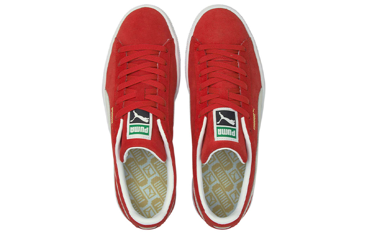 Puma Suede Classic Xxi Minimalistic Cozy Retro Casual Skate Shoes Unisex Red White 圖 3
