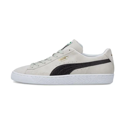 Puma Suede Croc Retro Casual Skateboarding Shoes Unisex Gray White