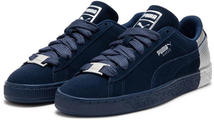 Puma Suede Dance Crew 'Navy Silver' 398306-02 Lookbook Puma Suede Dance Crew 'Navy Silver' 398306-02