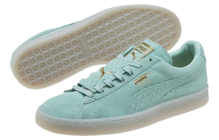 Shop Puma Suede Epic Remix 休閒板鞋 薄荷綠