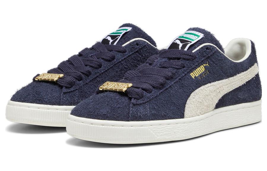 Lookbook プーマ スウェード 厚紐 ネイビー (Puma Suede Atsuhimo Neibii) 393167-01