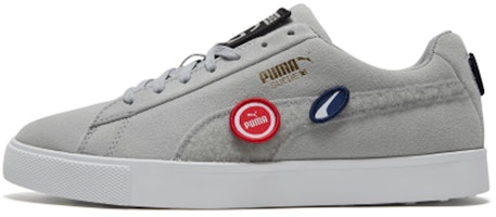 Puma Suede G Patch Le Retro Low Tops Casual Skateboarding Shoes Unisex Gray 192530-02 Puma Suede G Patch Le Retro Low Tops Casual Skateboarding Shoes Unisex Gray 192530-02
